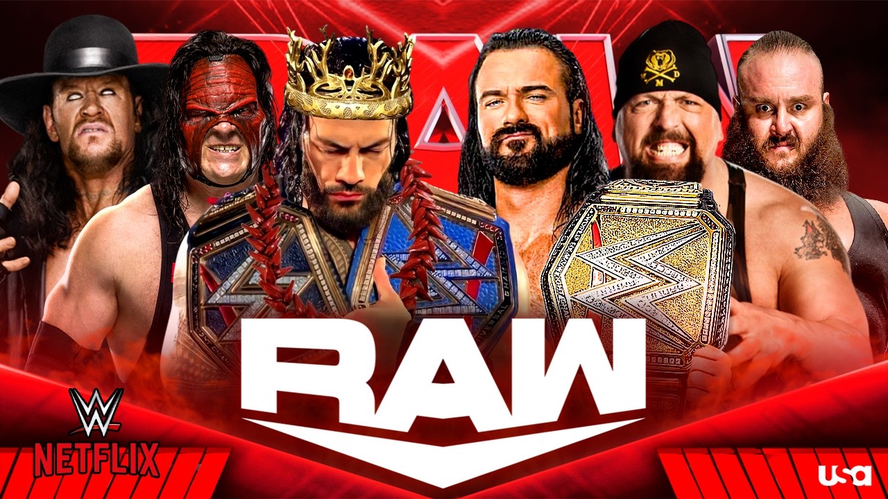 WWE Full Fight Roman Reigns Undertaker & Kane vs Drew McIntyre Big Show & Strowman - 26-Feb-2026