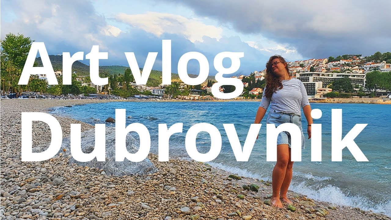 Art vlog from Croatia. Painting watercolour landscapes. Autumn in Dubrovnik.