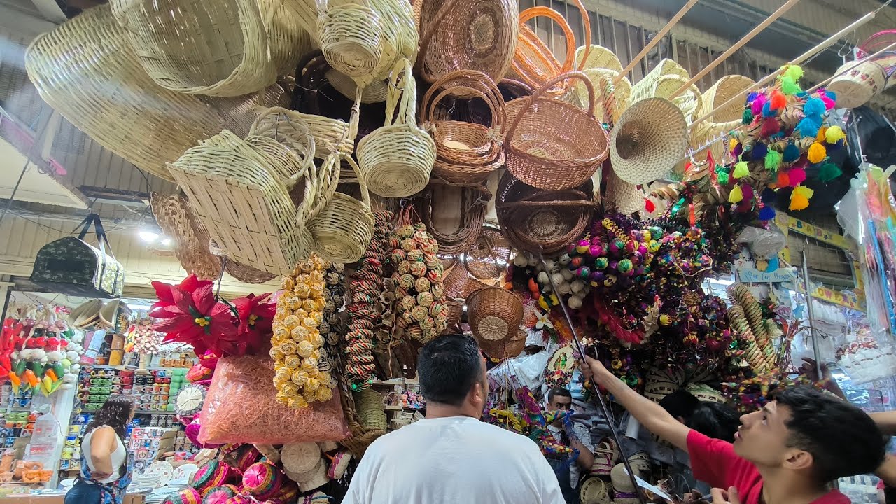 😱CANASTAS ARTESANÍAS NAVIDEÑAS 🌲 ARCONES/ESFERAS  MERCADO DE SONORA CDMX 💯