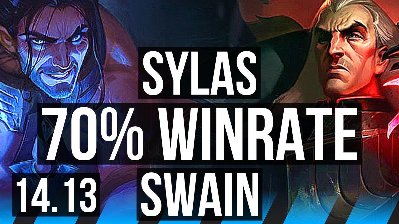 SYLAS vs SWAIN (MID) | 70% winrate, Legendary, 12/3/4 | VN Grandmaster | 14.13