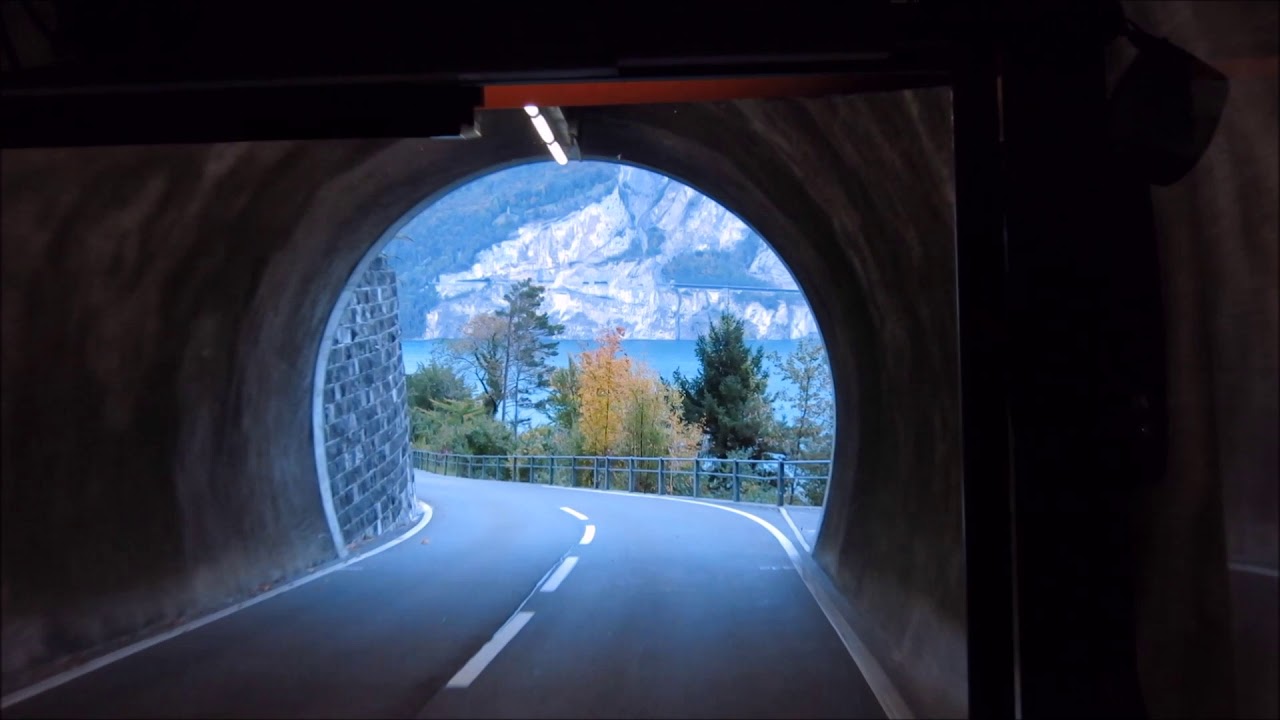 Postautofahrt Isenthal - Isleten im Oktober 2020 - ride mountain route Switzerland