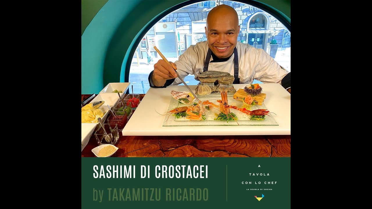 Sashimi di crostacei by Chef Takamitzu Ricardo