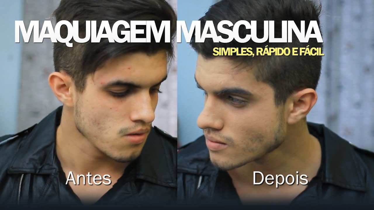 Maquiagem Masculina. Simples, Rápido e Fácil # Andrew
