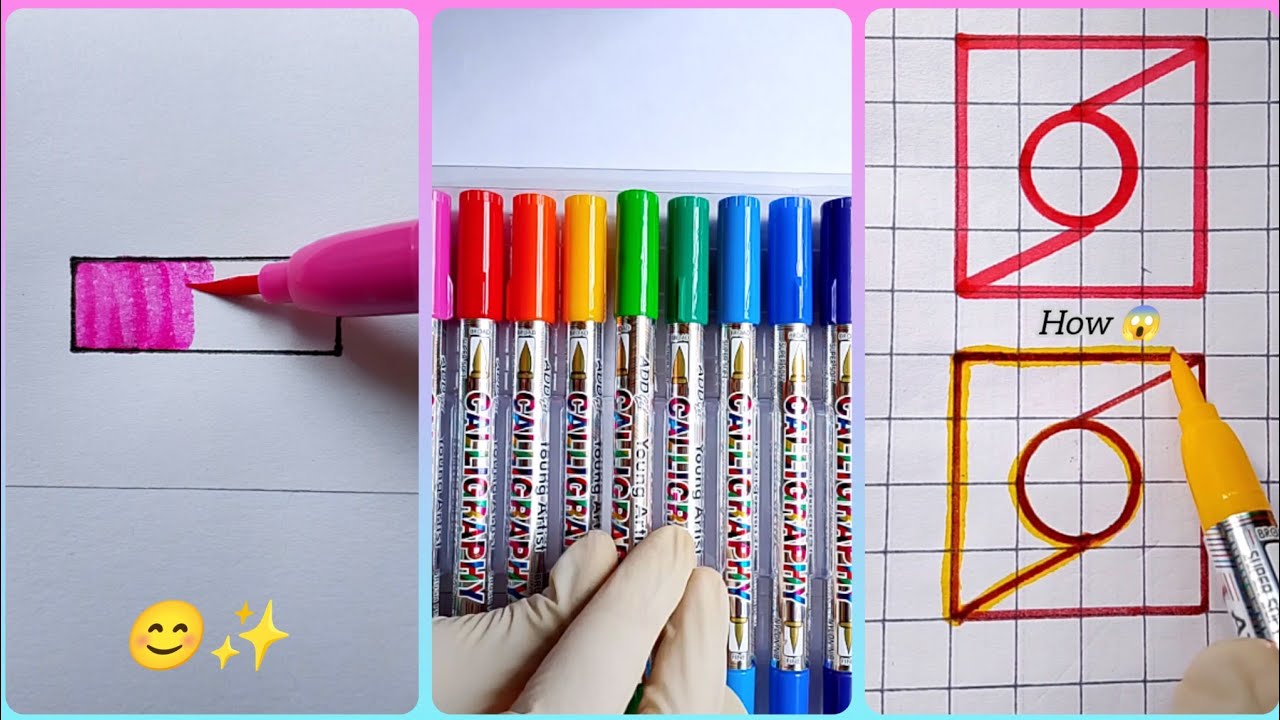 Easy Scenery Drawing Step by Step 💫💞 Sketch Drawing Video Easy / Brush Pen Art