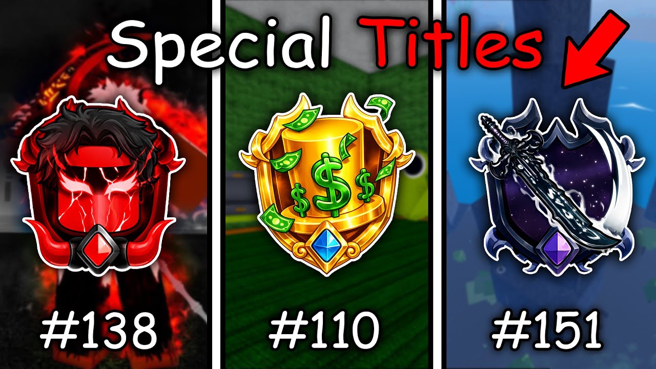 How To Get EVERY SPECIAL Titles in Blox Fruits (Complete Guide)