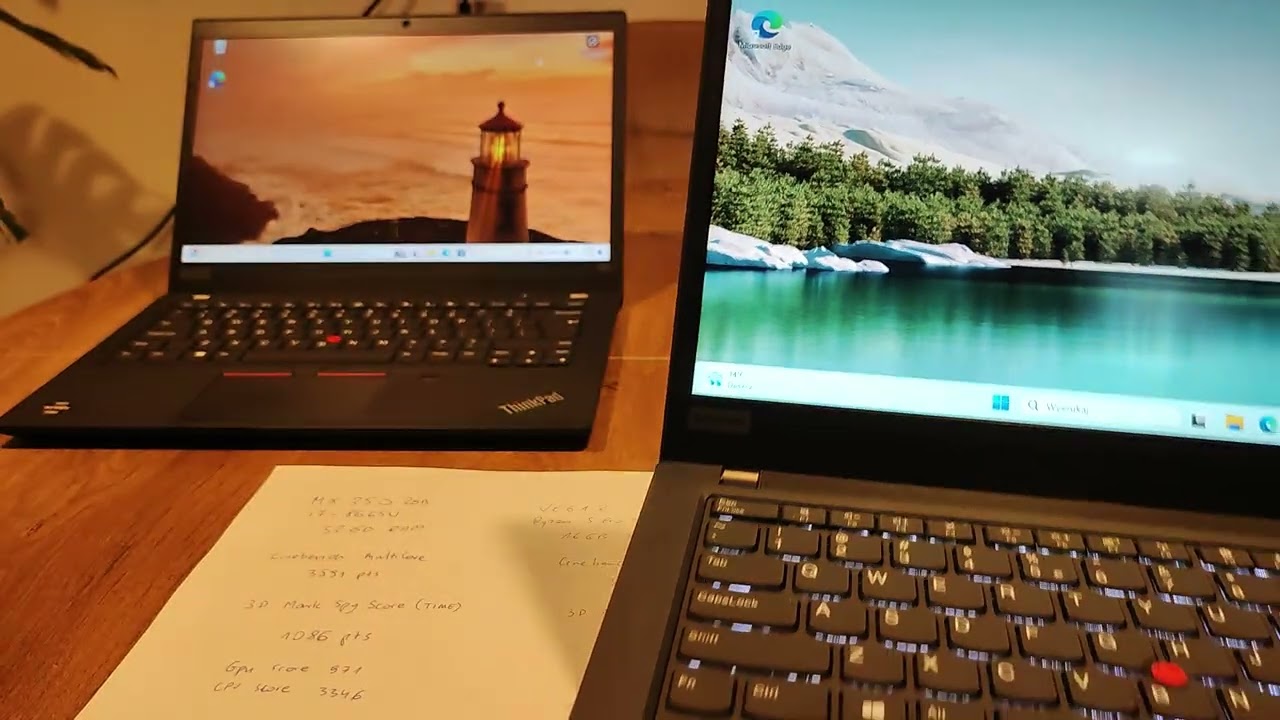 #TP6 - ThinkPad T490 MX250 vs ThinkPad T495 Vega 8 - Benchmark i por&oacute;wnanie PL