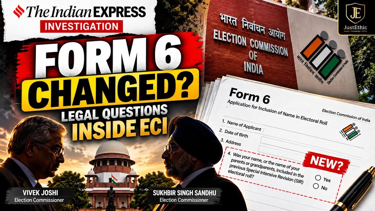 ⚖️ FORM 6 CHANGES TRIGGER LEGAL QUESTIONS INSIDE ECI