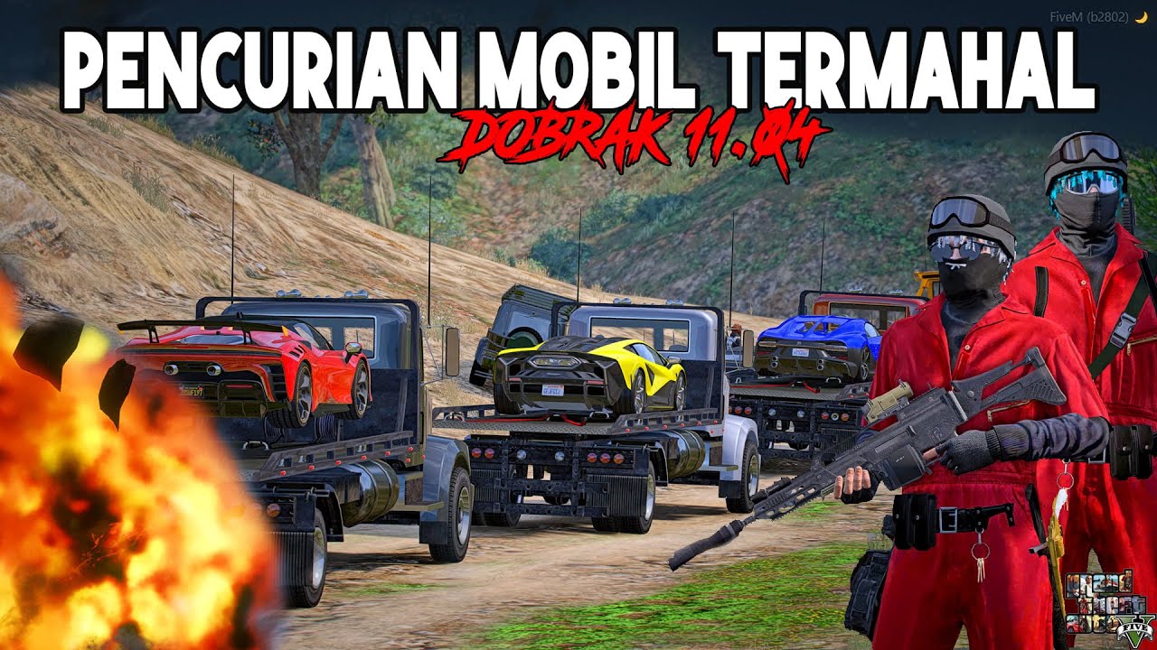 DOBRAK ELITE MELKUKAN PENCURIAN MOBIL TERCANGGIH!!! GTA 5 ROLEPLAY INDONESIA!!!
