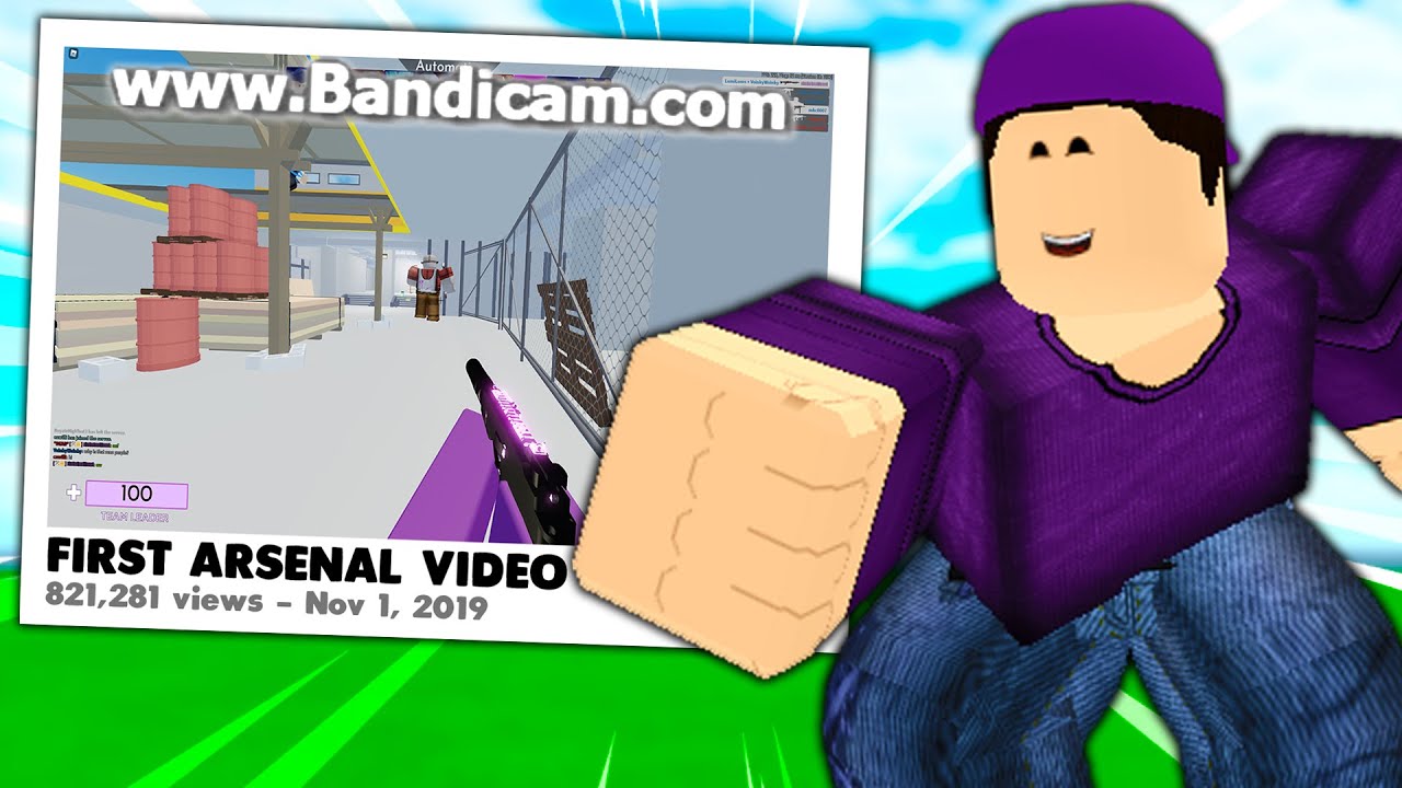 Реакция на моё первое видео «Арсенала».. Я был ПЛОХ! (Arsenal Roblox)