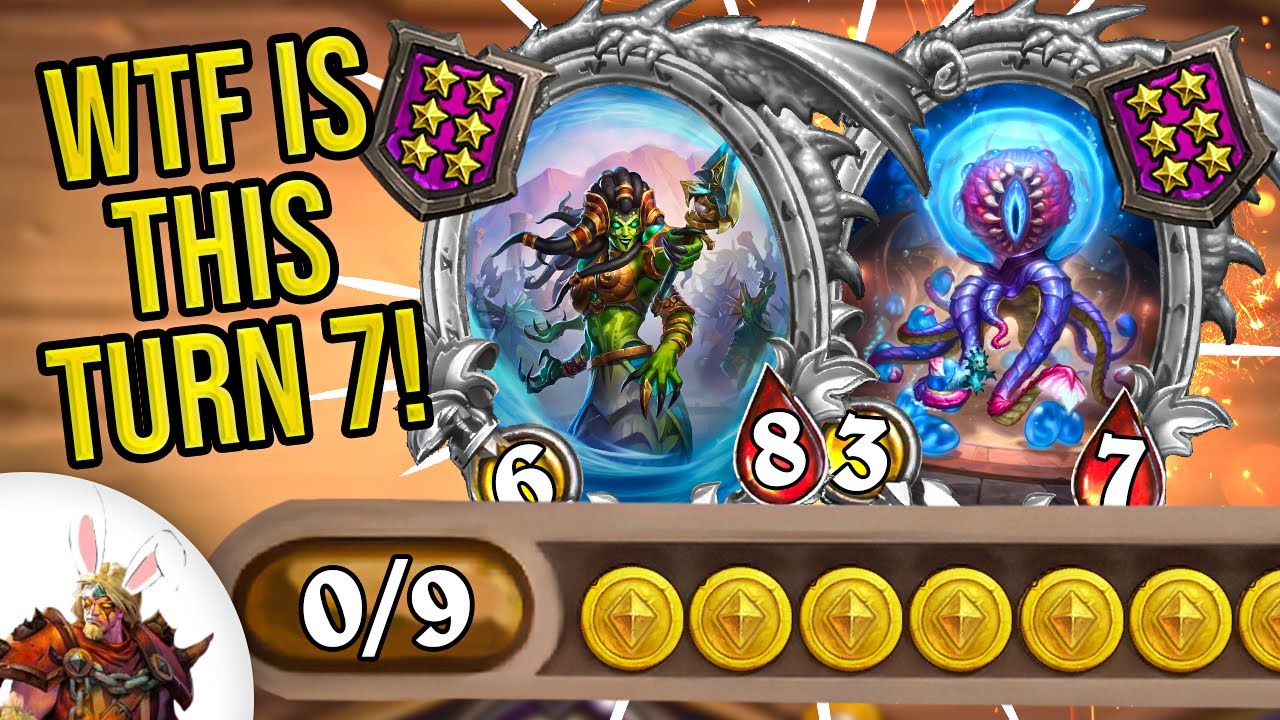 Double Tier 6 Minions on Turn 7 HIGHROLL! | Hearthstone Battlegrounds