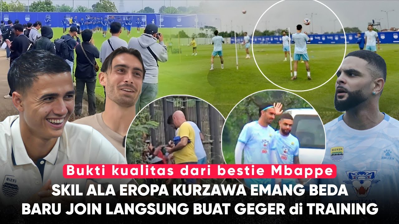Diserbu Media, Eliano Dibuat Sungkem Sama Kurzawa ‘Latihan Persib Full Kejutan! Reaksi Pemain Persib