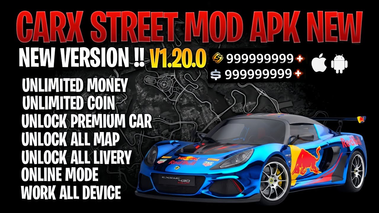 ОБНОВЛЕНИЕ‼️ Геймплей CarX Street Mod Apk 1.20.0 &mdash; Бесконечные деньги, открыты все машины, работа...