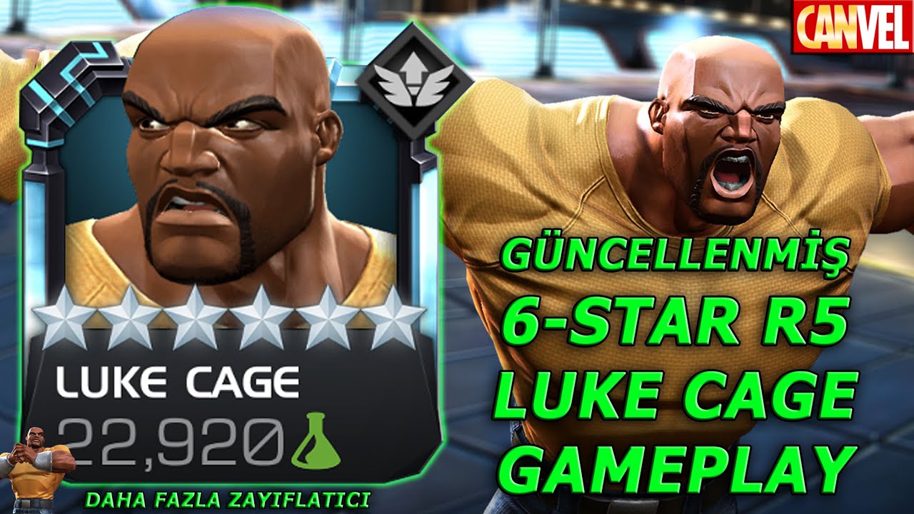 6-STAR R5 LUKE CAGE BUFF GAMEPLAY | AYNI HASAR HIZLI ERİŞİM ?? - MCOC