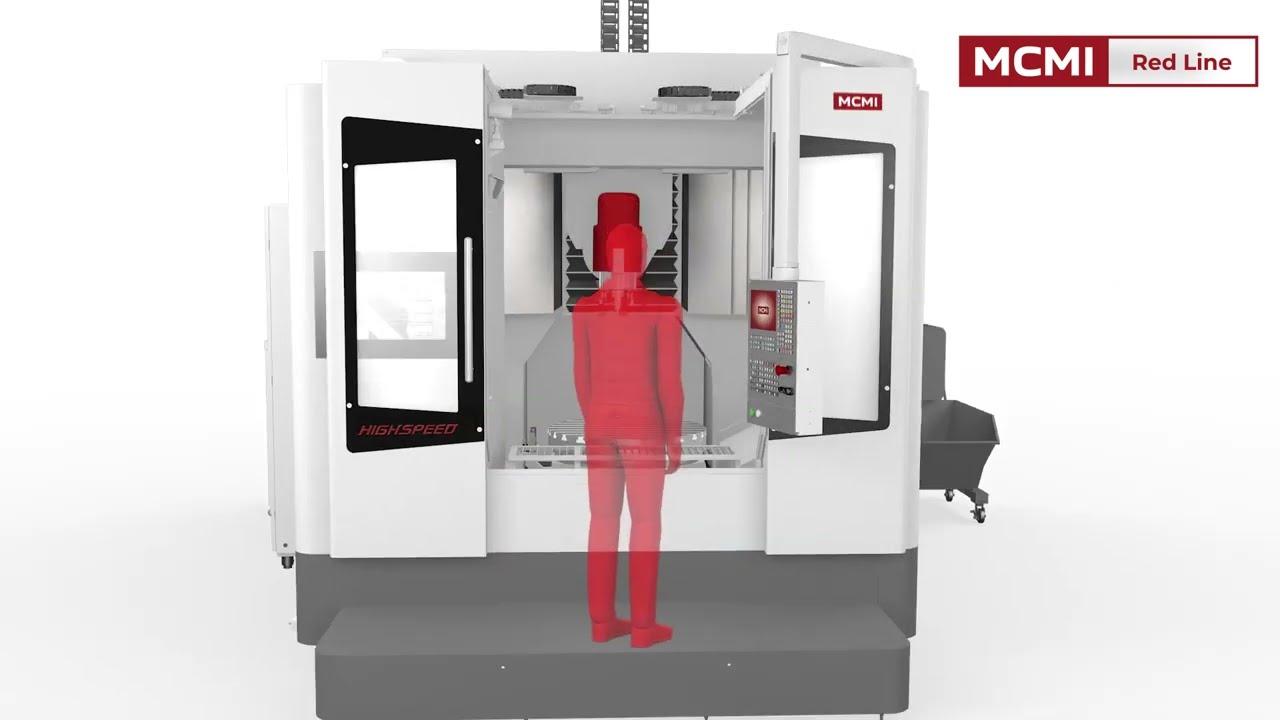 5-ти осевой высокопрецизионный скоростной обрабатывающий центр MCMI RED LINE MCSR800