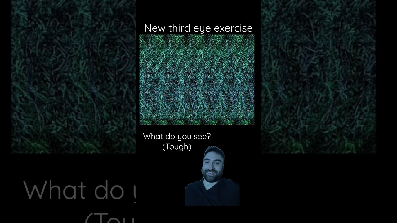 Third eye exercise/ magic eye image #thirdeye #magiceye #stereogram