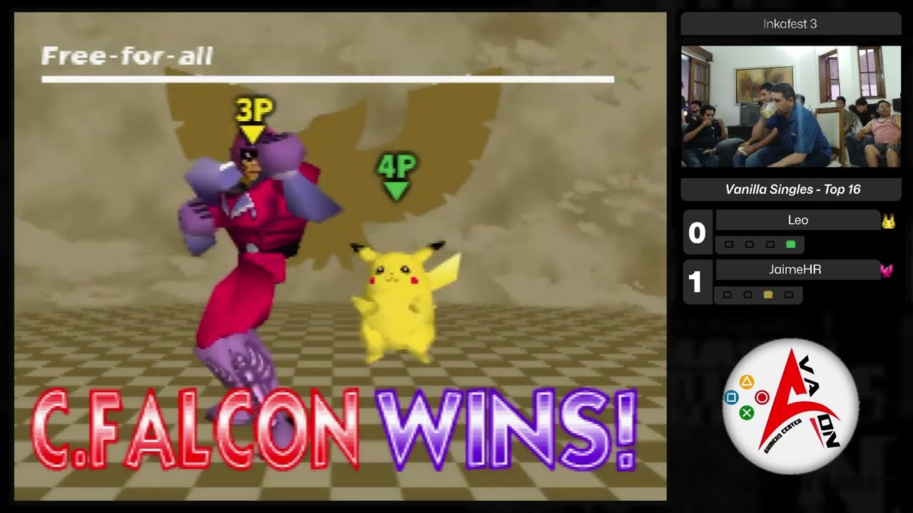 Inkafest 3 Winners R1 JaimeHR (C. Falcon) vs Leo (Pikachu) Smash 64 SSB64