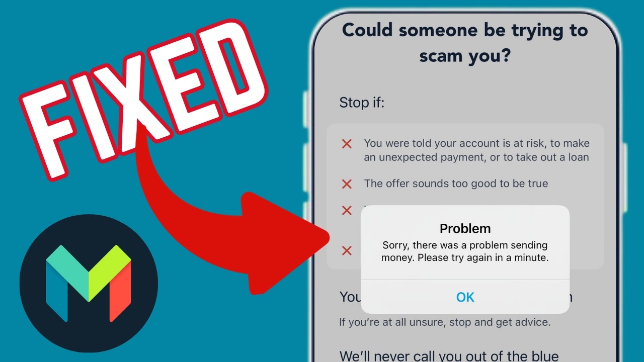 Fix There Was A Problem Sending Money Error On Monzo Bank App