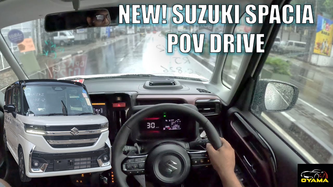 NEW! Suzuki Spacia Custom Turbo POV Drive and Quick Review (Oyama Trading)