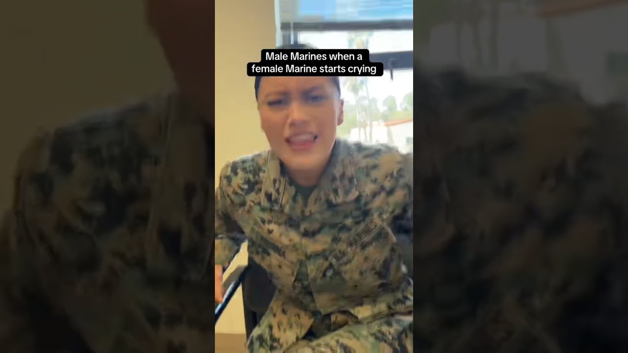 Male Marines when female Marines start crying 😂 #military #marines #comedy