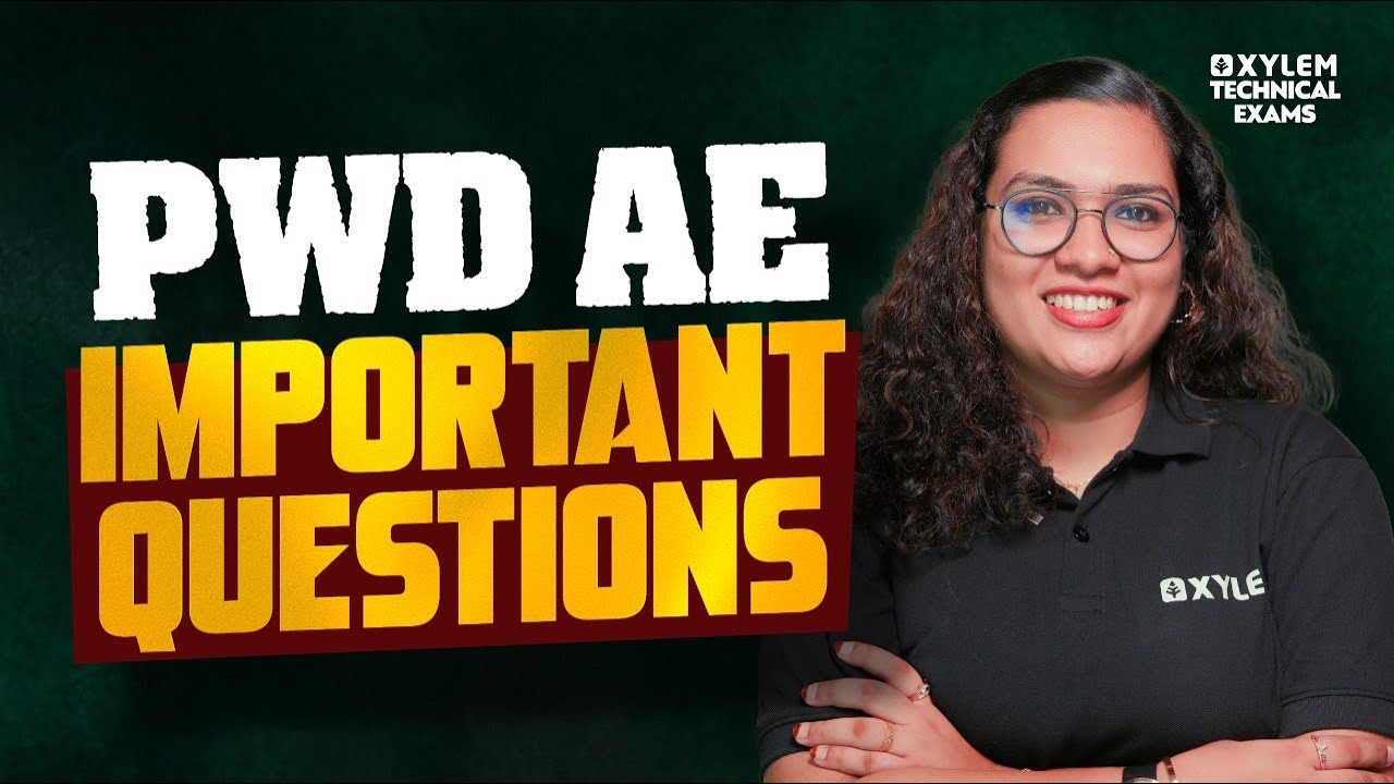 PWD AE | IMPORTANT QUESTIONS | Xylem Technical Exams