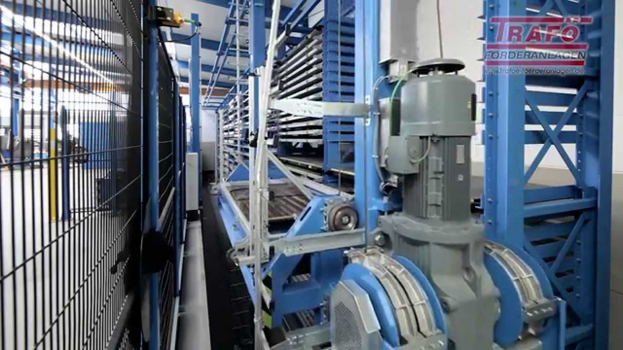 TRAFÖ sheet metal store with variable loading heights