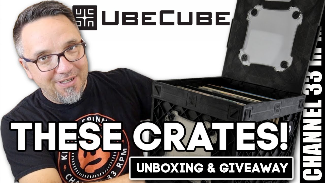 Unboxing and giving away record storage crates from Ubecube