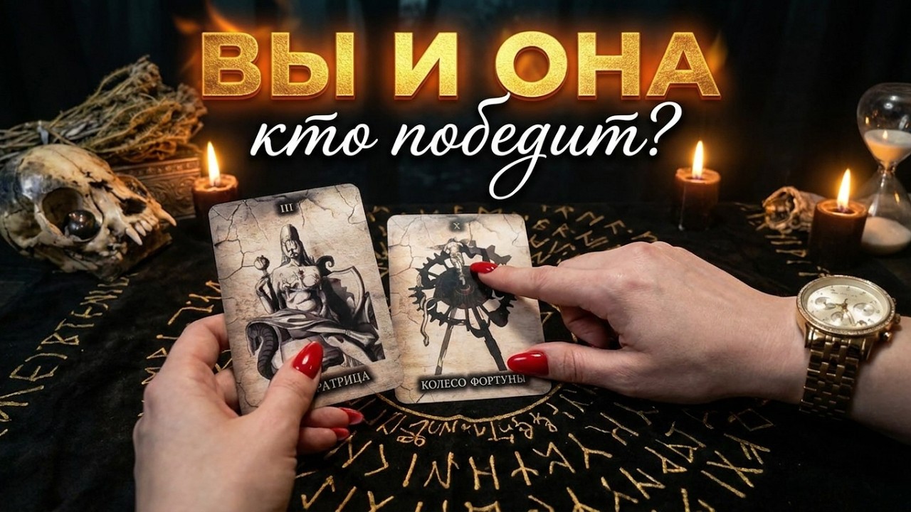 Гадание на Таро. ОН С ВАМИ И С СОПЕРНИЦЕЙ. Любовный и не очень треугольник