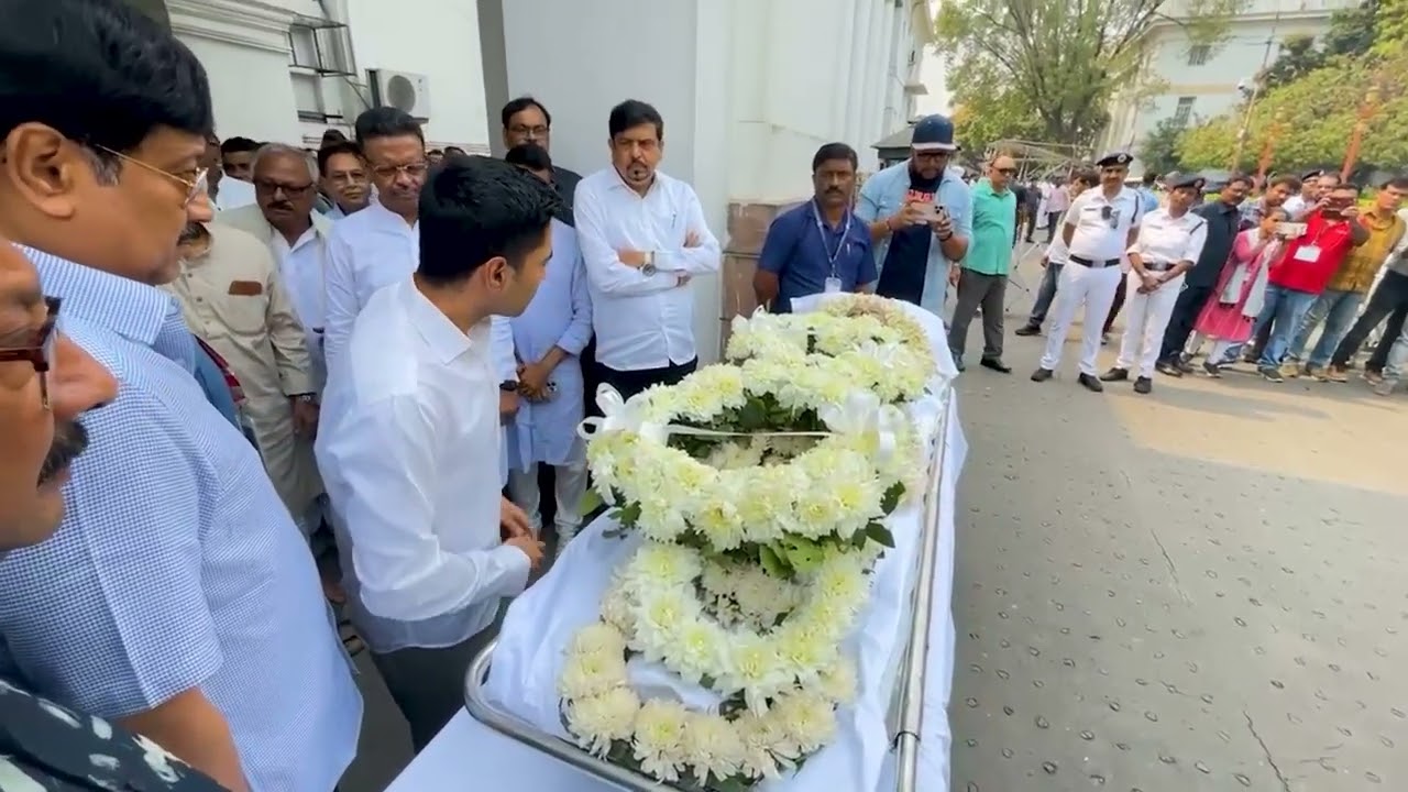 Leaders Pay Final Respects to Mukul Roy at West Bengal Legislative Assembly
