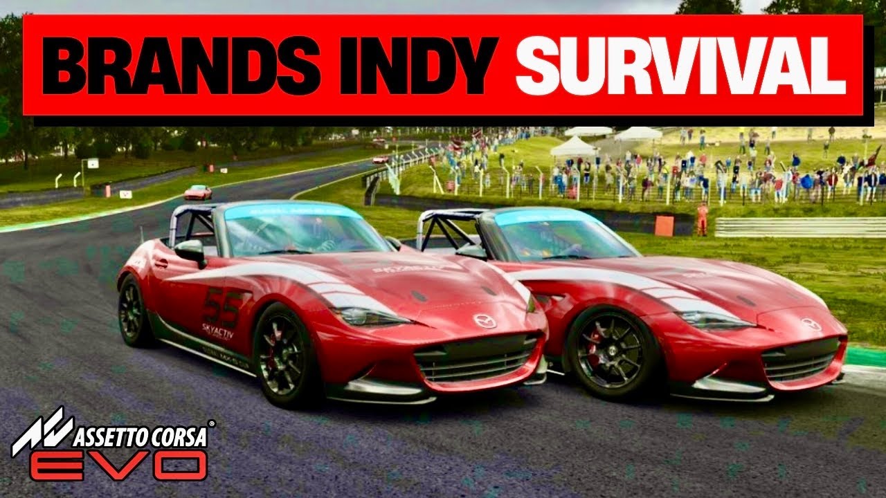 Я пытался проехать 6 кругов на трассе Brands Hatch Indy на MX-5 | AC Evo