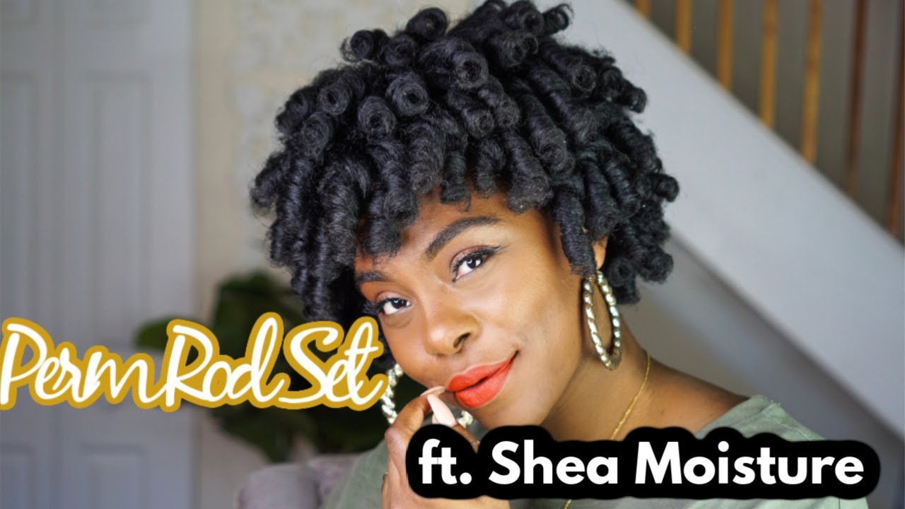Perm Rod Set on Wet 4C Natural Hair | ft. Shea Moisture