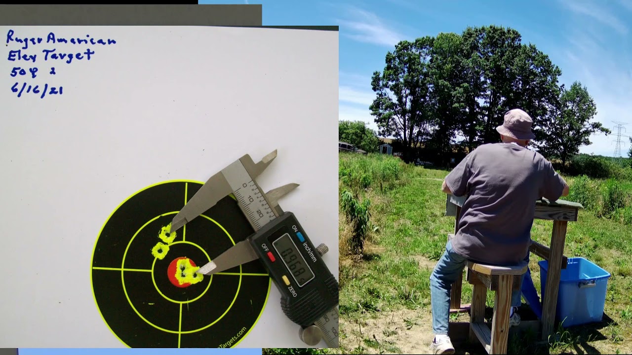 Vortex Crossfire II on Ruger American 22 LR Shooting From 50 Yards
