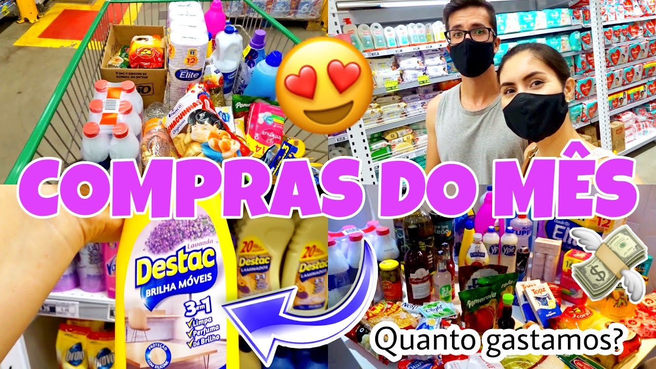 COMPRAS DO MÊS NO MERCADO ARENA ATACADO COM VALORES | QUANTO GASTAMOS? 💸| PRODUTOS NOVOS PARA TESTAR