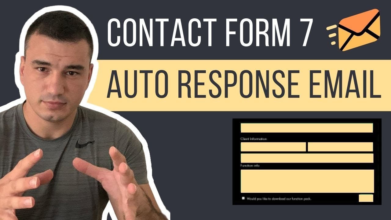 Contact Form 7 Auto Response Email & Notification Email Settings