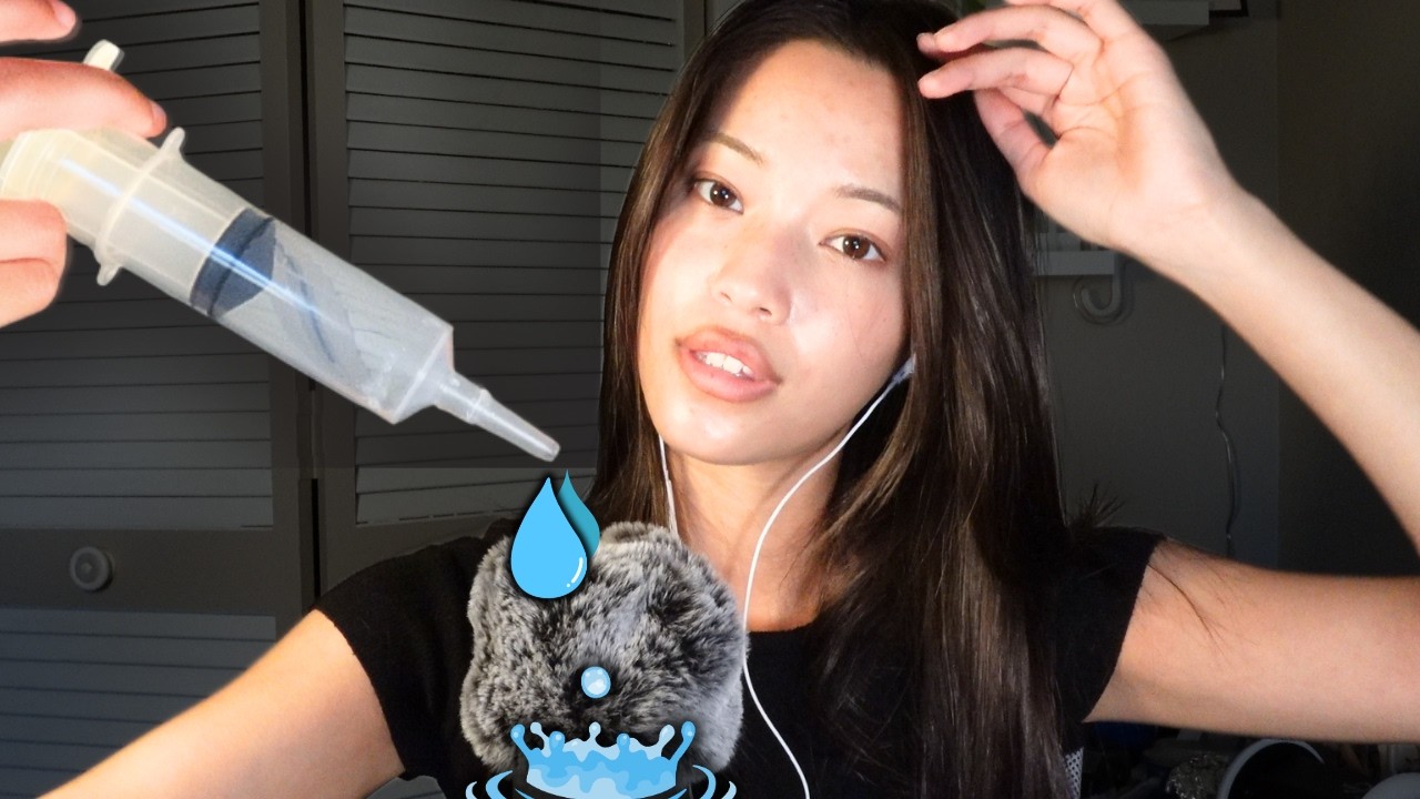 ASMR Rain Sounds & Ear to Ear Whispering 🌧️ Deep Sleep Rambling + Gentle Ear Blowing for Relaxation