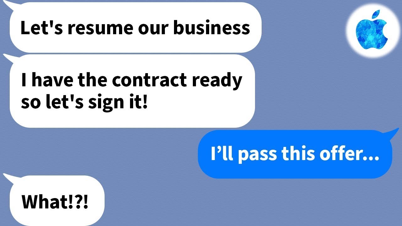 【Apple】The president's wife, who we've been doing business with for 15 years in the industry and