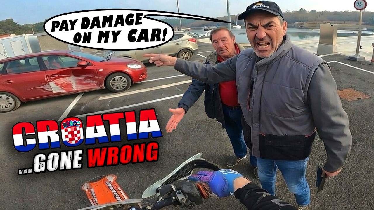 Motocross CROATIA #2 Went WRONG 😳 Angry Man Calls POLICE on Dirt Bikers!