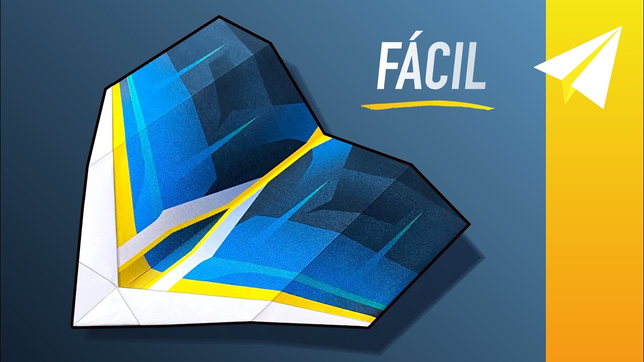 Avión de Papel Planeador FÁCIL que Vuela REALMENTE lejos: cómo hacer un Sentinel