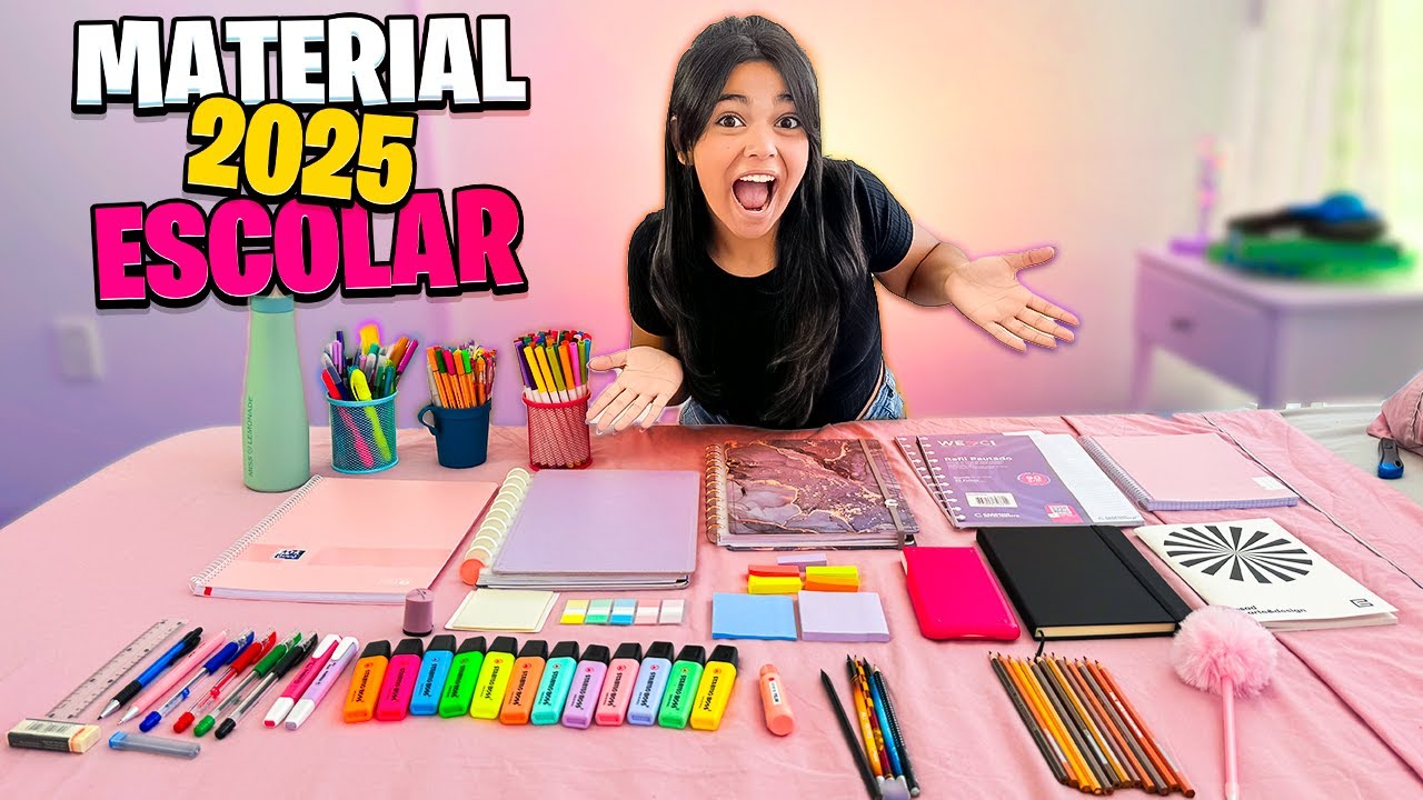 MEU MATERIAL ESCOLAR 2025 COMPLETO! *Primeiro Ano do Ensino Médio