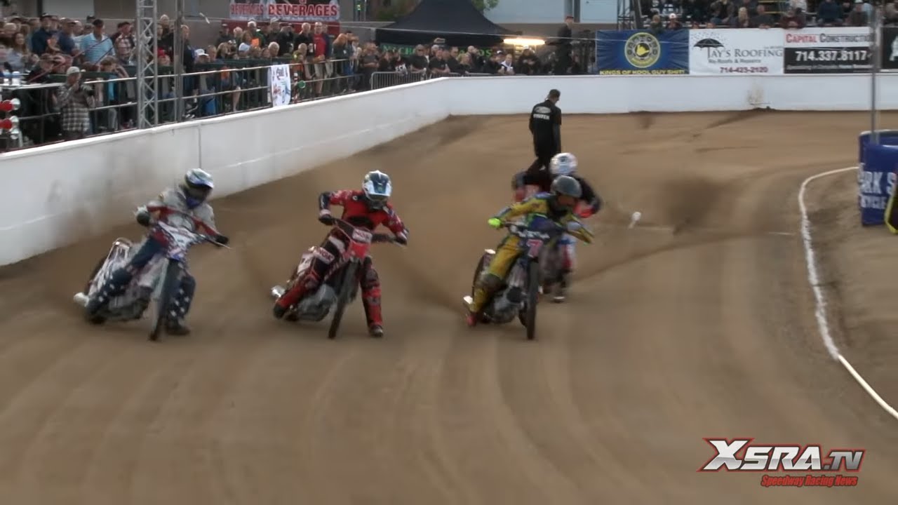 Castro Stuns Them Heat 1! - Harley Night Costa Mesa Speedway #speedway #sportsnews #xsratv
