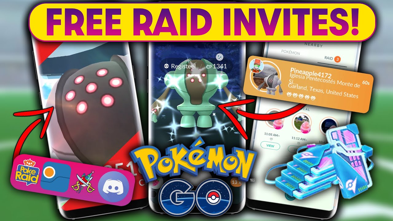 *FREE RAID INVITES* in POKEMON GO! POKEGENIE, POKEBATTLER, POKERAID & DISCORD FOR FREE RAID INVITES!