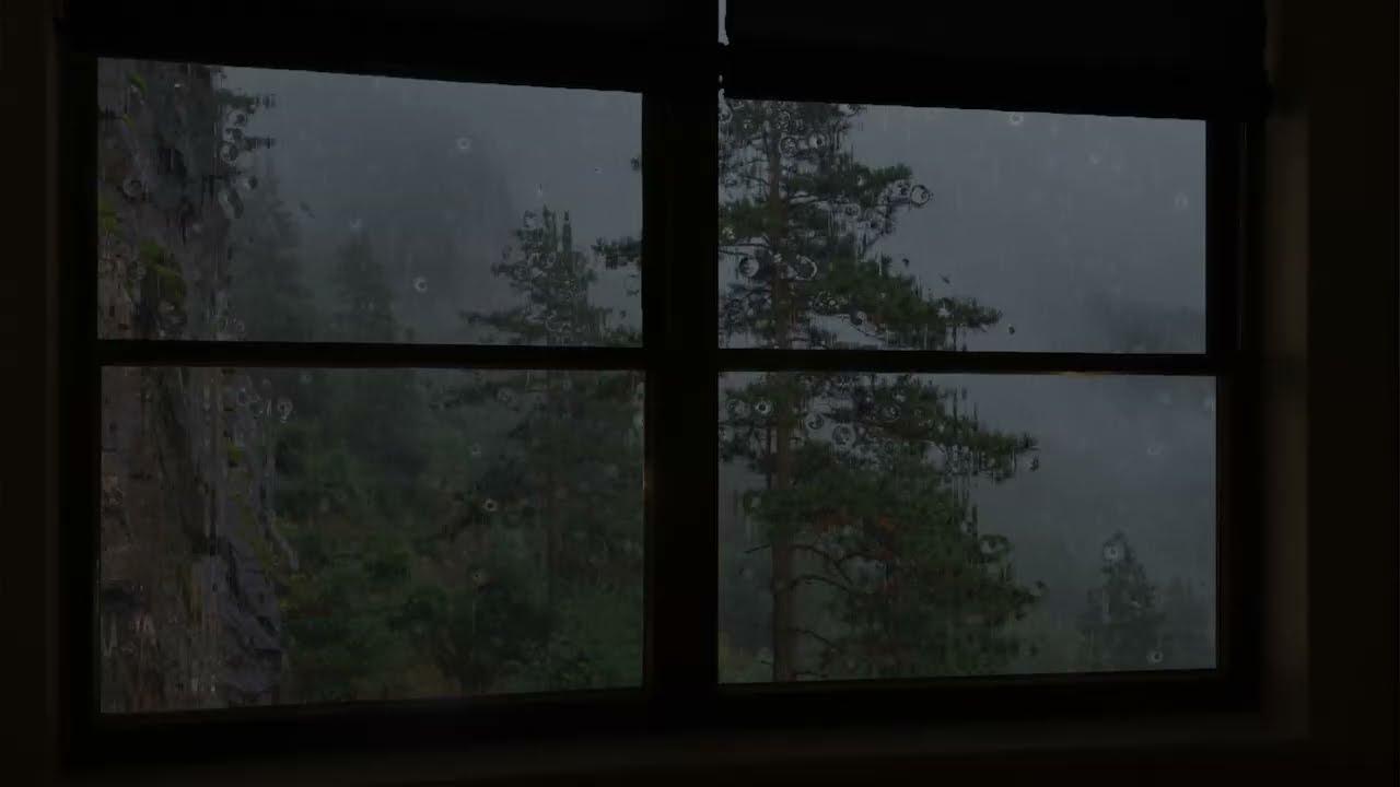 Hide behind the window while the storm continues - Surrender to the rhythm of the rain