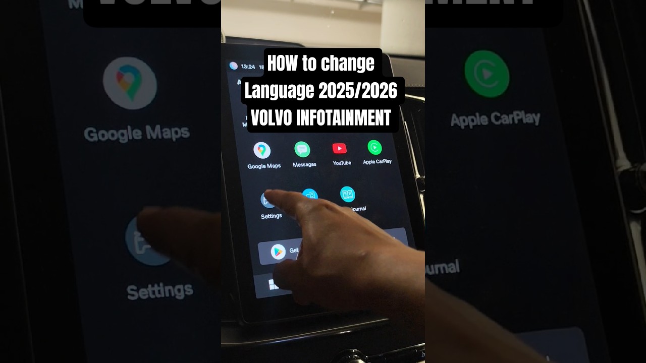 HOW to Change Language on New 2025/2026 Volvo Infotainment | 2025 Volvo XC90 #volvo #shorts #howto