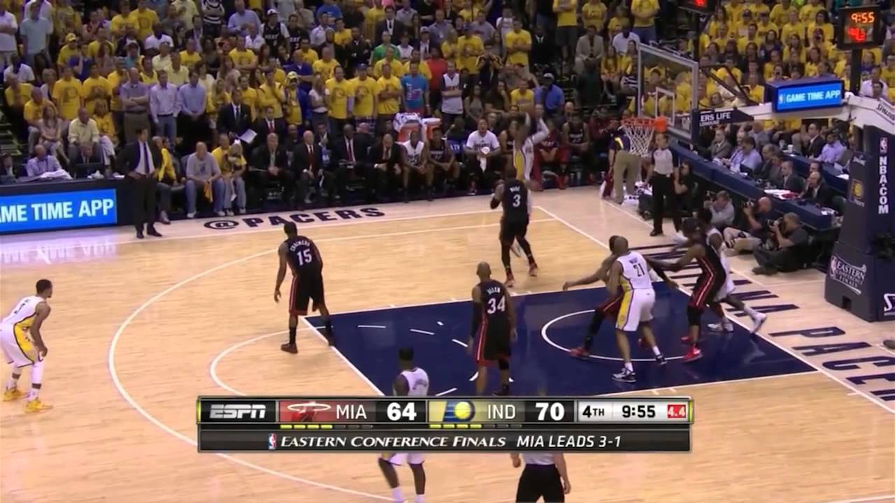 Huge Paul George  vs Miami 37 pts (21 in the 4th) | Full Highlights | game 5 Eastern Finals 2014
