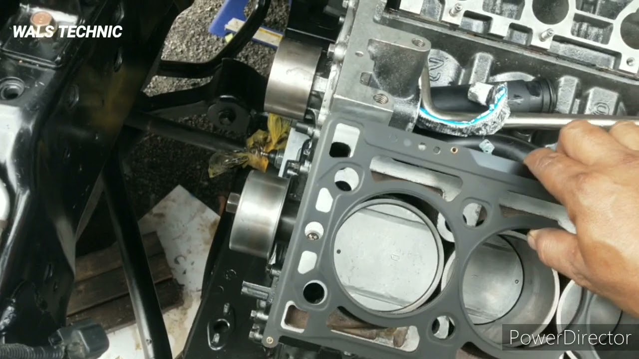 (9/10) Projek overhaul enjin Naza Ria - Tip pasang head gasket