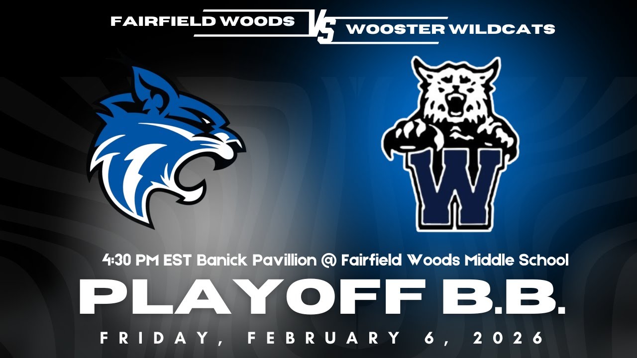 GIRLS PLAYOFF BASKETBALL - LIVE: Fairfield Woods MS v. Wooster MS (Stratford), at home!