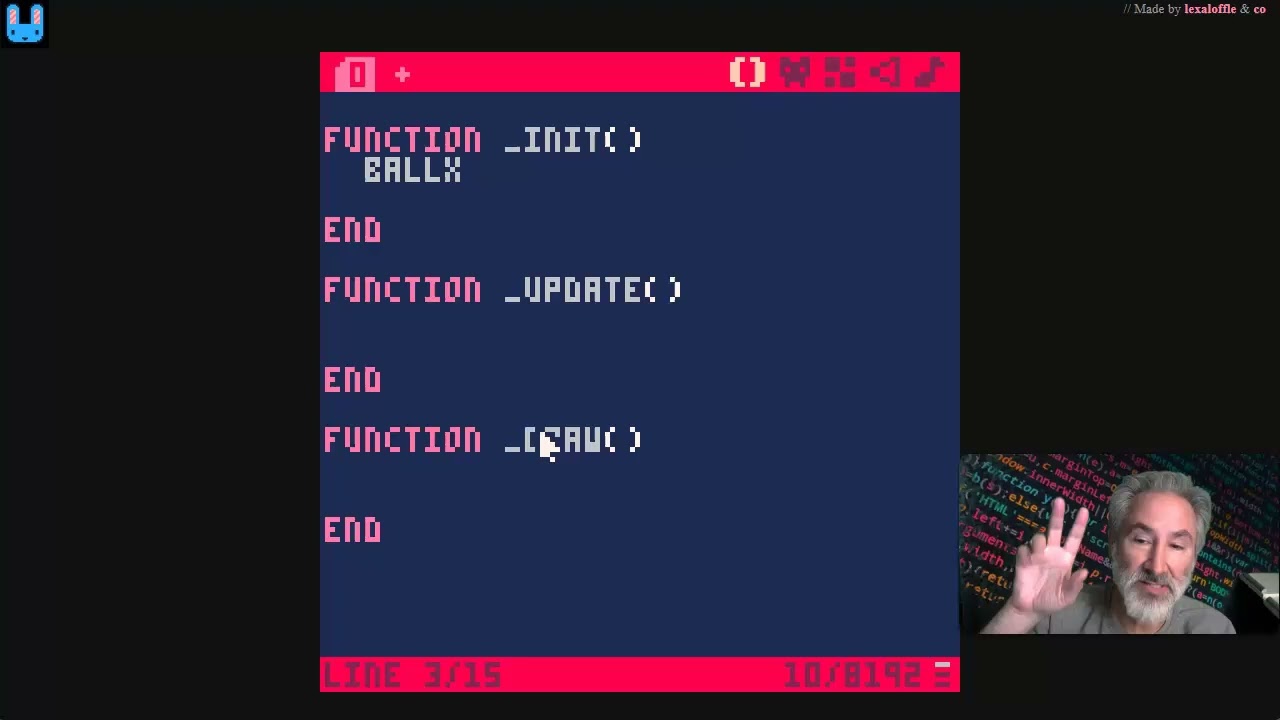 Pico 8 Breakout video game tutorial Part 1