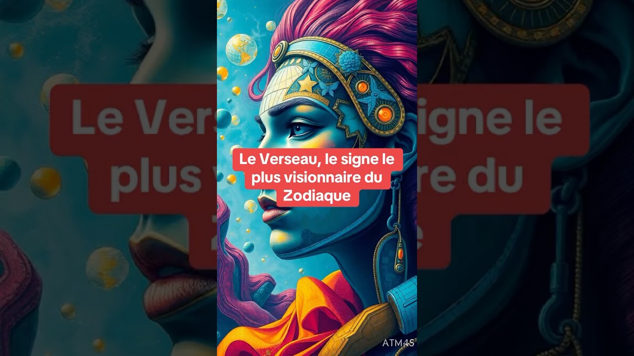 Le verseau, le signe le plus visionnaire du zodiaque. #zodiaque #astrologie #horoscope #verseau