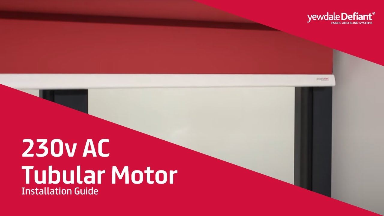 230v AC Tubular motor - programming instructions