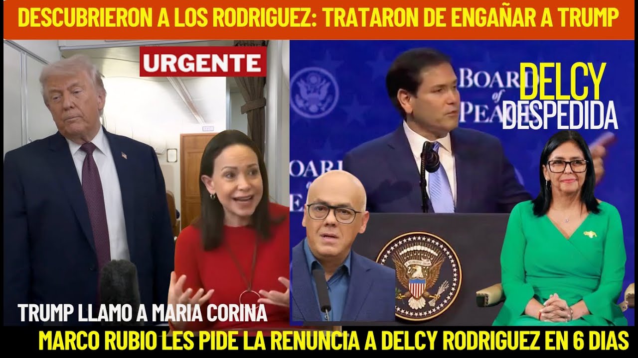 URGENTE!! DESCUBRIERON A LOS RODRIGUEZ:  MARCO RUBIO LES PIDE SU RENUNCIA EN 6 DIAS