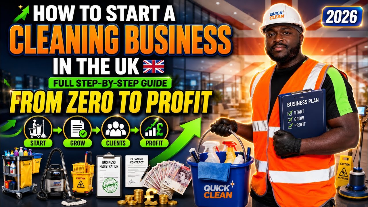 How to Start a Profitable Cleaning Business in the UK (Step by Step)